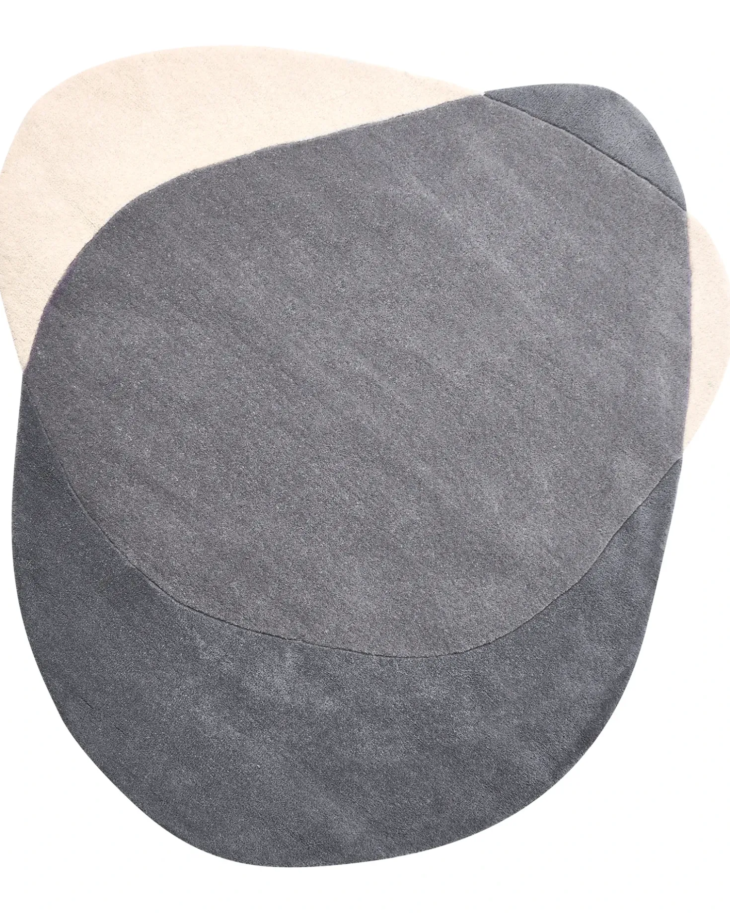 Tappeto MYSURU Grigio 160 x 160 cm Lana