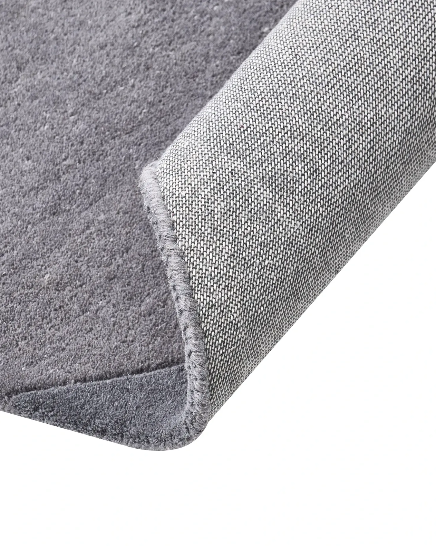 Tappeto MYSURU Grigio 160 x 160 cm Lana
