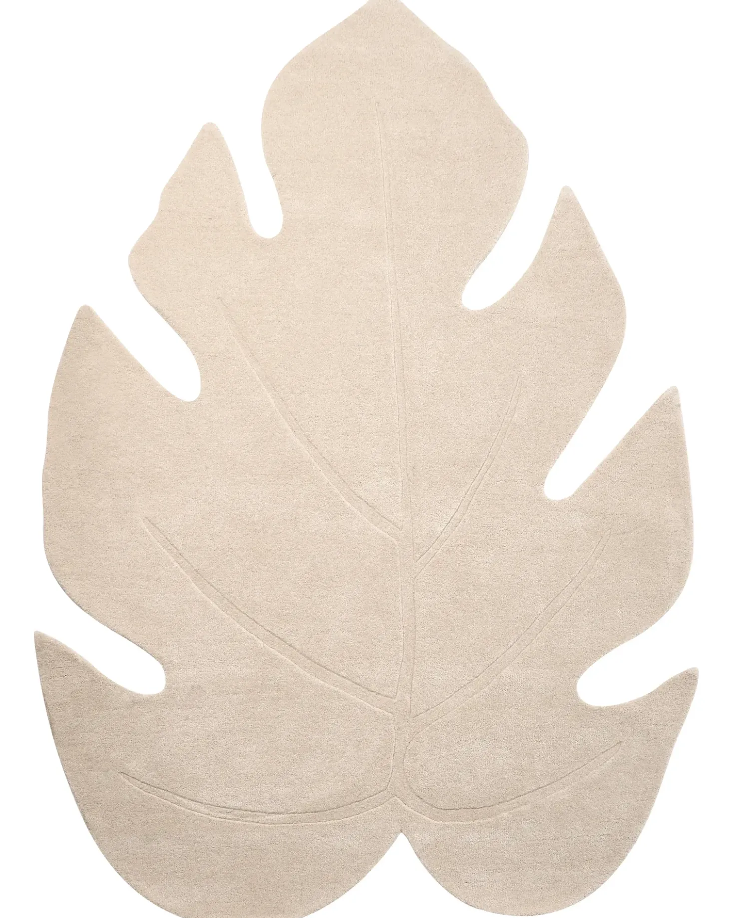 Tappeto NAINITAL Bianco sporco 160 x 230 cm Lana