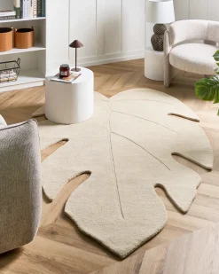 Tappeto NAINITAL Bianco sporco 160 x 230 cm Lana