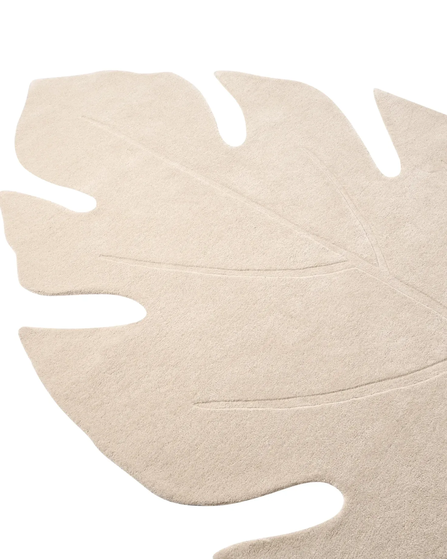 Tappeto NAINITAL Bianco sporco 160 x 230 cm Lana