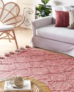 Tappeto NIGDE Rosso 160 x 230 cm Cotone