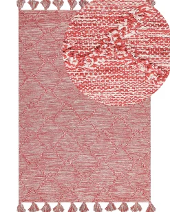 Tappeto NIGDE Rosso 160 x 230 cm Cotone