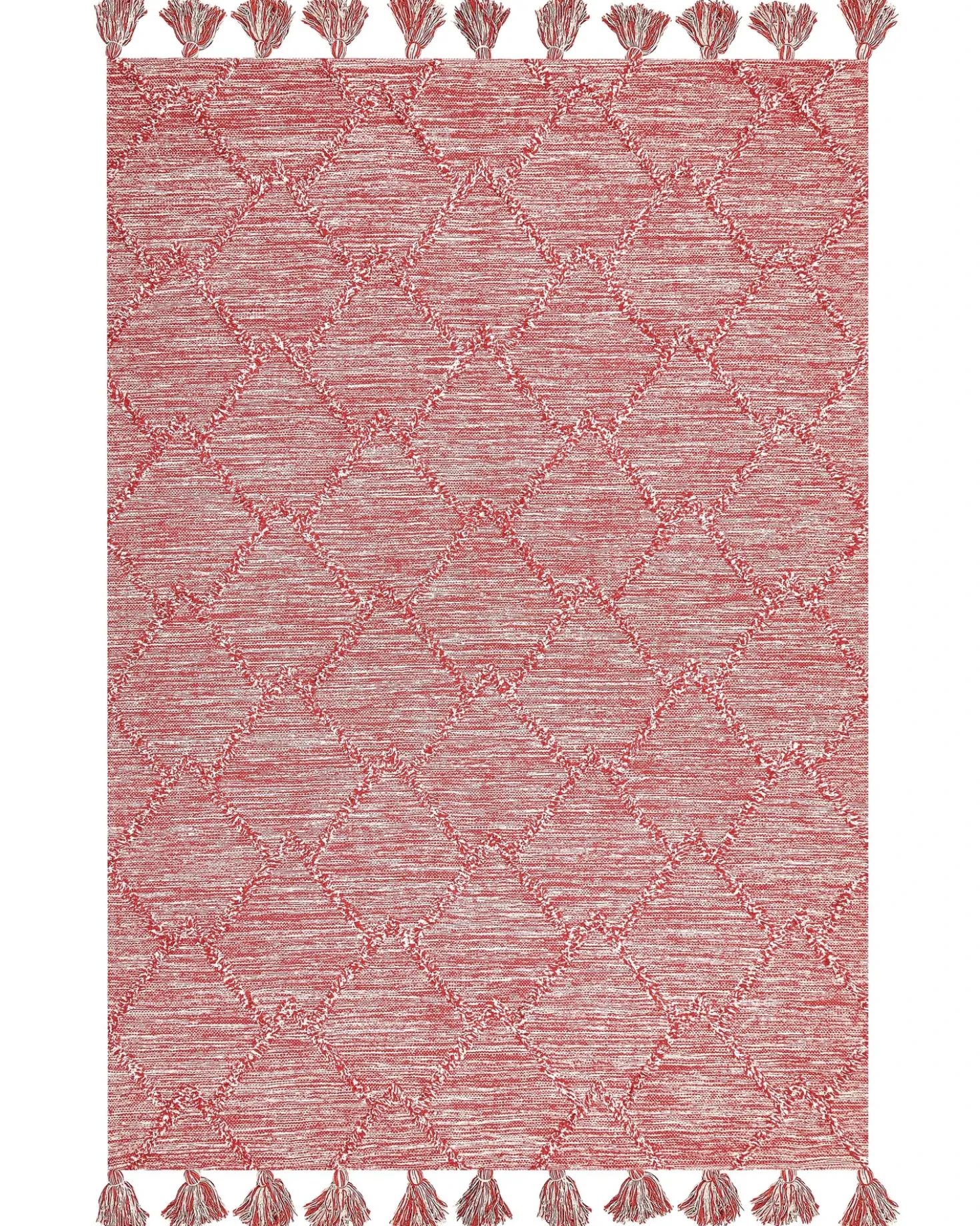 Tappeto NIGDE Rosso 160 x 230 cm Cotone