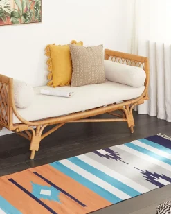 Tappeto NORATUS Multicolore 80 x 300 cm Cotone Kilim