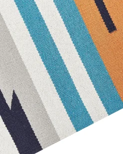 Tappeto NORATUS Multicolore 80 x 300 cm Cotone Kilim