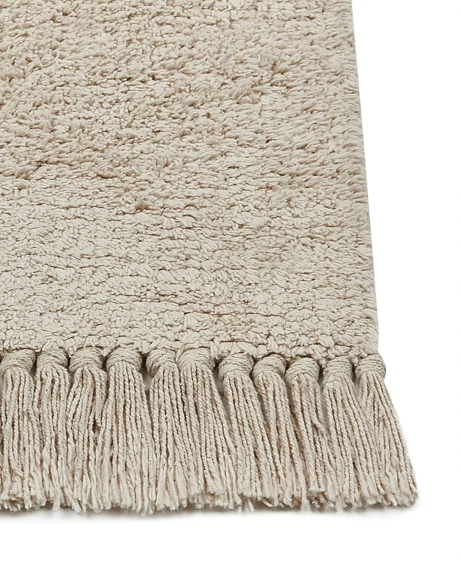Tappeto NURU Beige chiaro 160 x 230 cm Cotone
