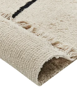 Tappeto NURU Beige chiaro 160 x 230 cm Cotone