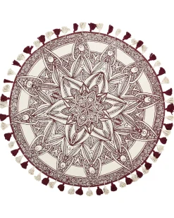 Tappeto OLTU Rosso ø 120 cm Cotone