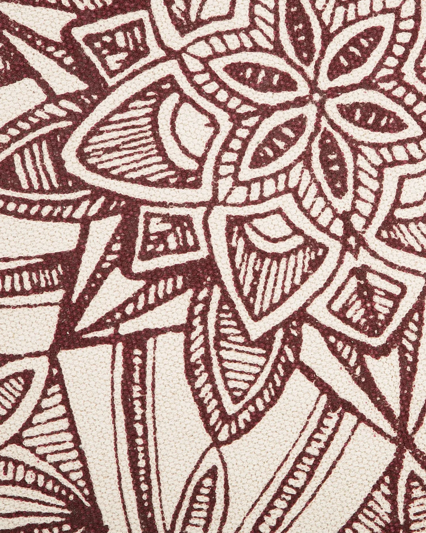 Tappeto OLTU Rosso ø 120 cm Cotone