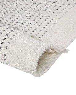 Tappeto OMERLI Bianco 160 x 230 cm Lana