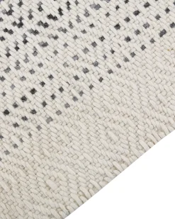 Tappeto OMERLI Bianco 160 x 230 cm Lana