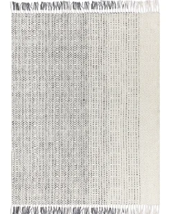 Tappeto OMERLI Bianco 160 x 230 cm Lana