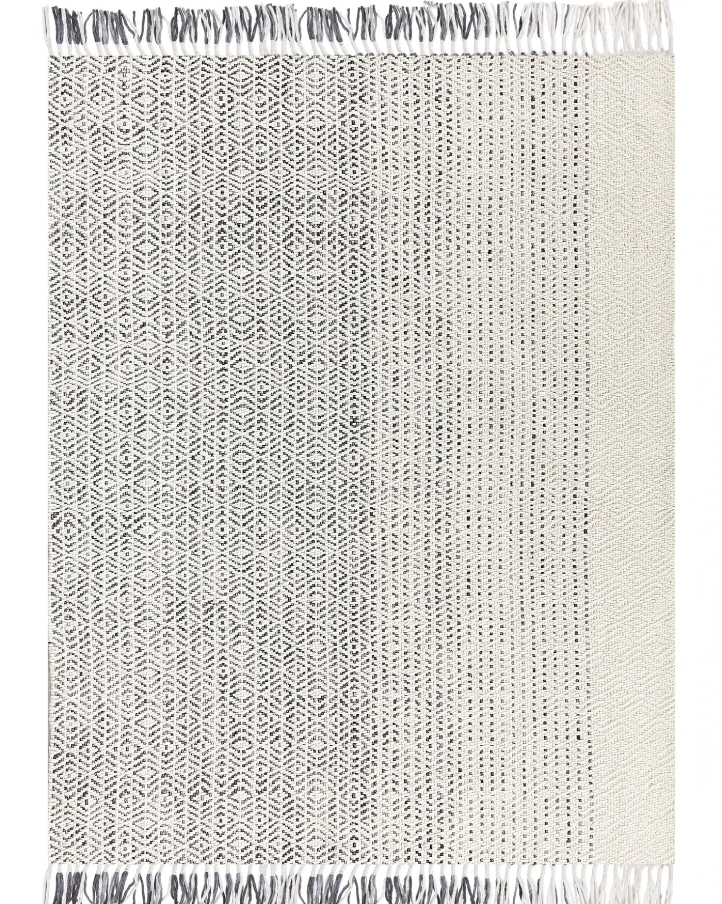 Tappeto OMERLI Bianco 160 x 230 cm Lana
