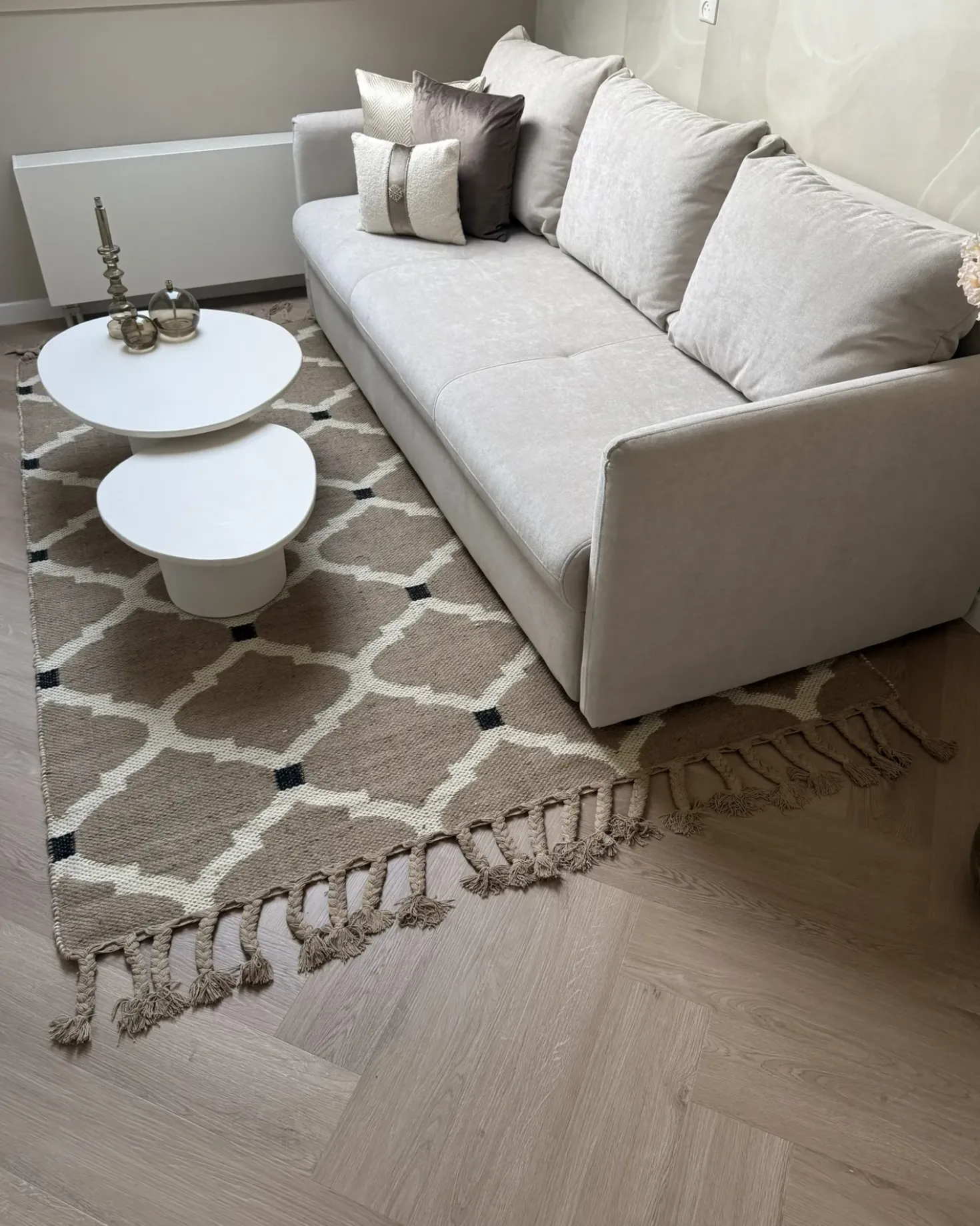 Tappeto ORENCIK Beige 200 x 300 cm Iuta