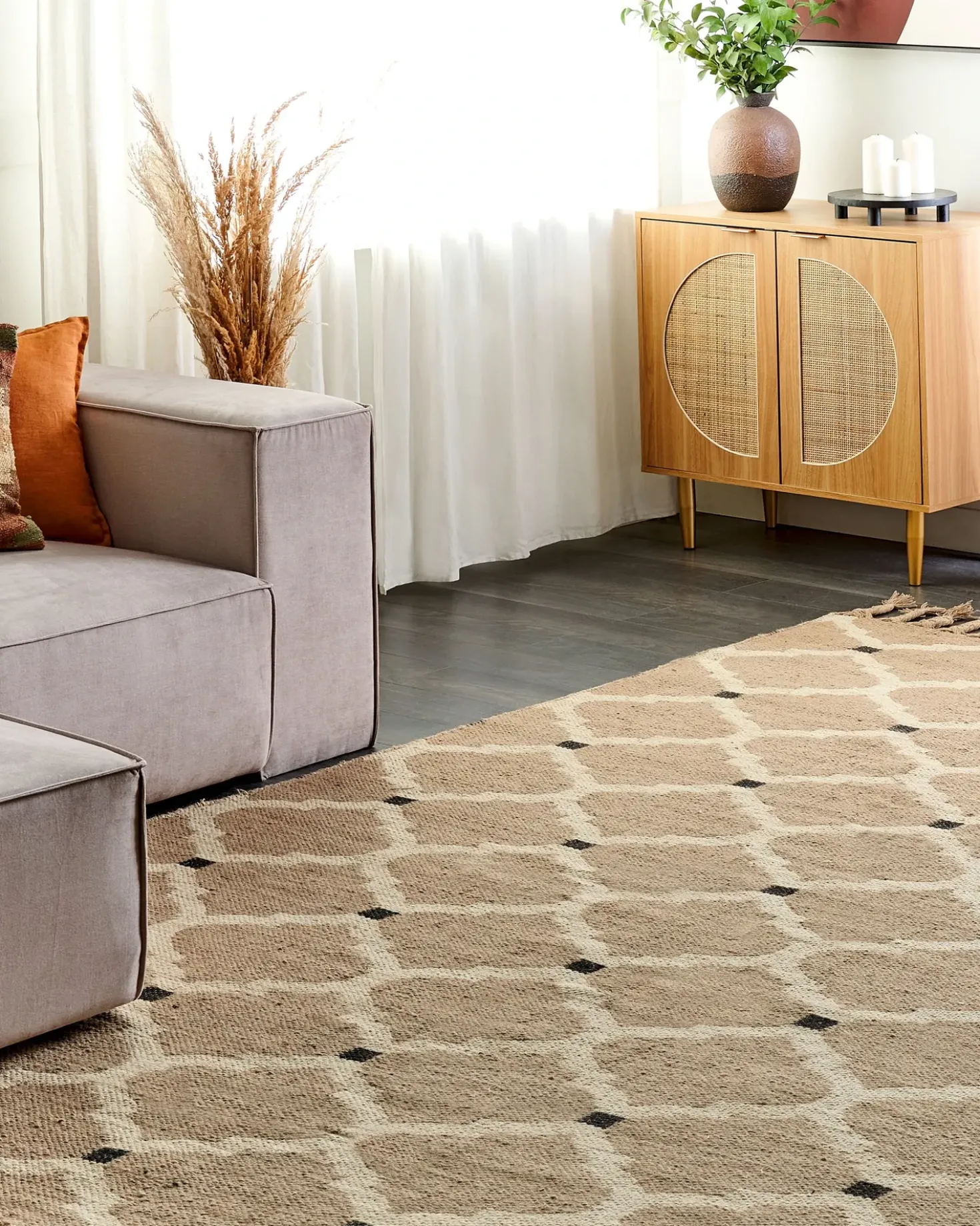 Tappeto ORENCIK Beige 200 x 300 cm Iuta
