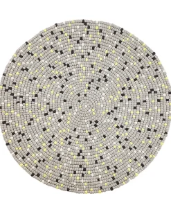 Tappeto PENEK Grigio chiaro ø 140 cm Lana