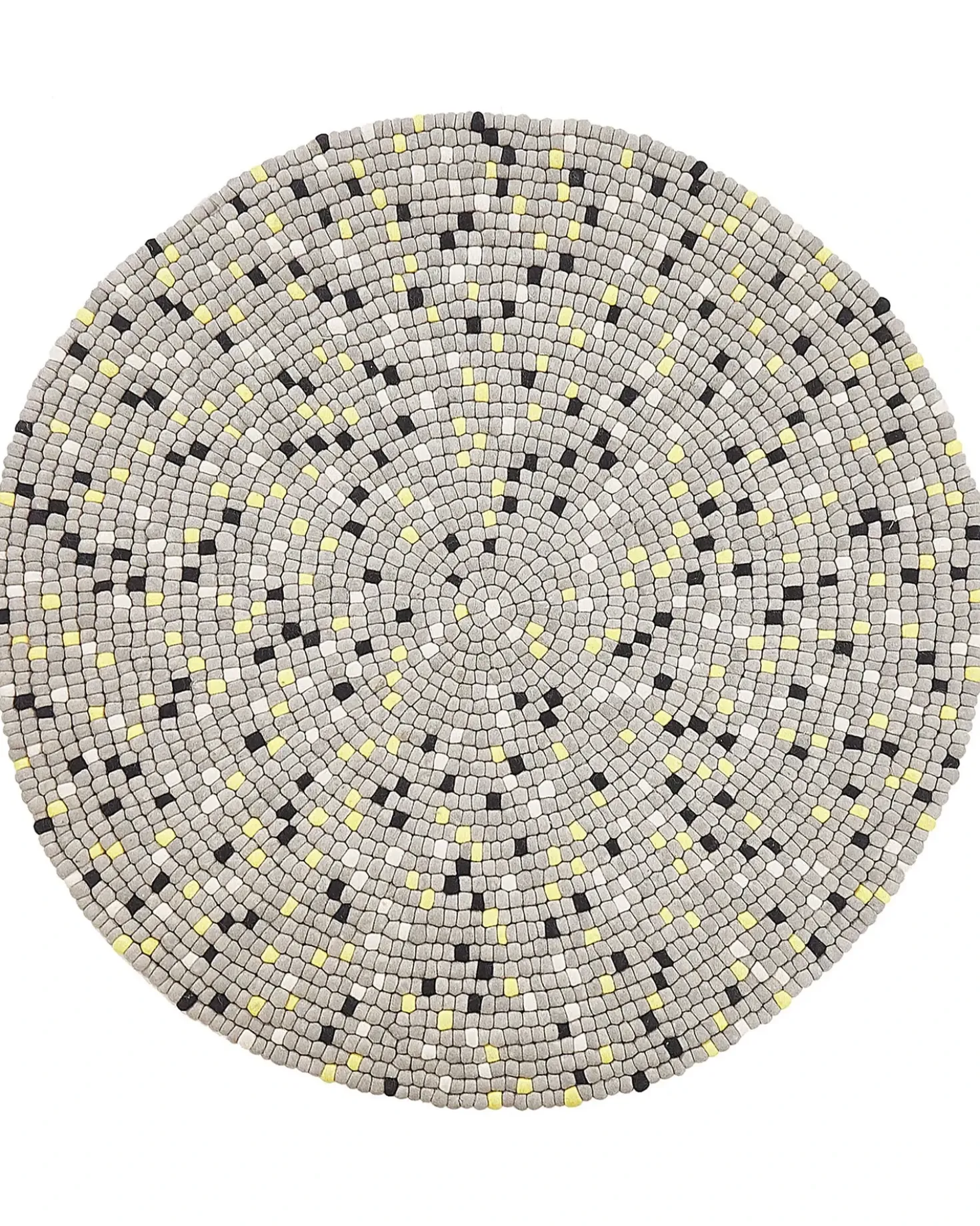 Tappeto PENEK Grigio chiaro ø 140 cm Lana