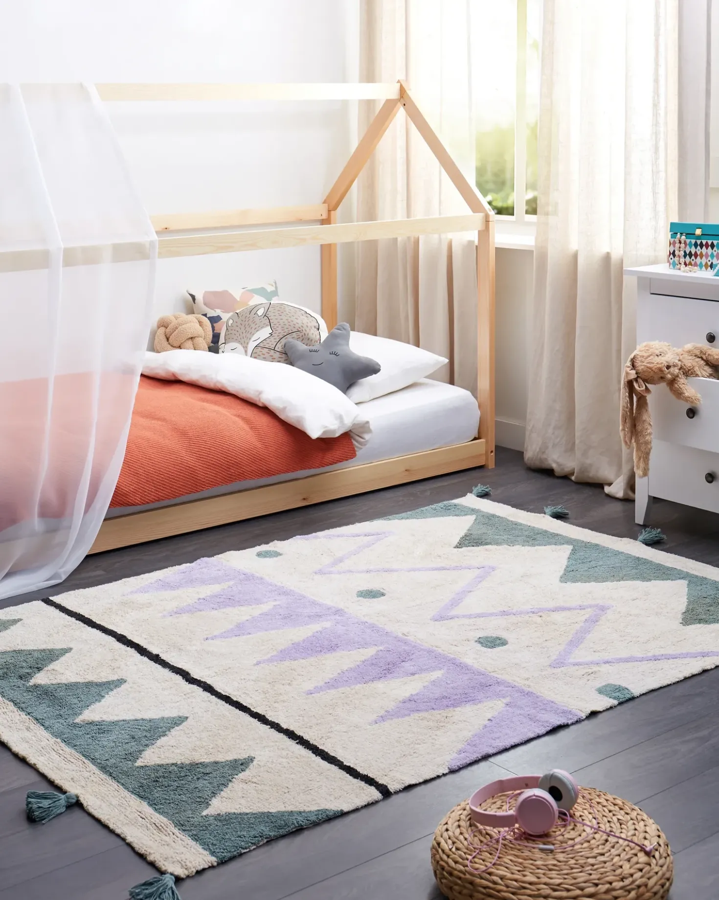 Tappeto per bambini ALAKOL Multicolore 140 x 200 cm Cotone