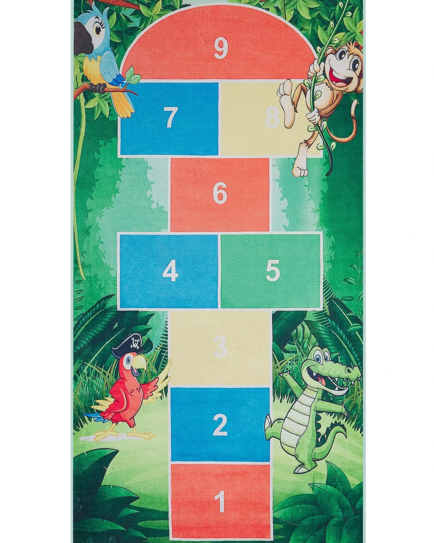 Tappeto per bambini BABADAG Verde 80 x 150 cm