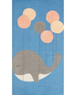 Tappeto per bambini BALABANG Blu 80 x 150 cm Cotone