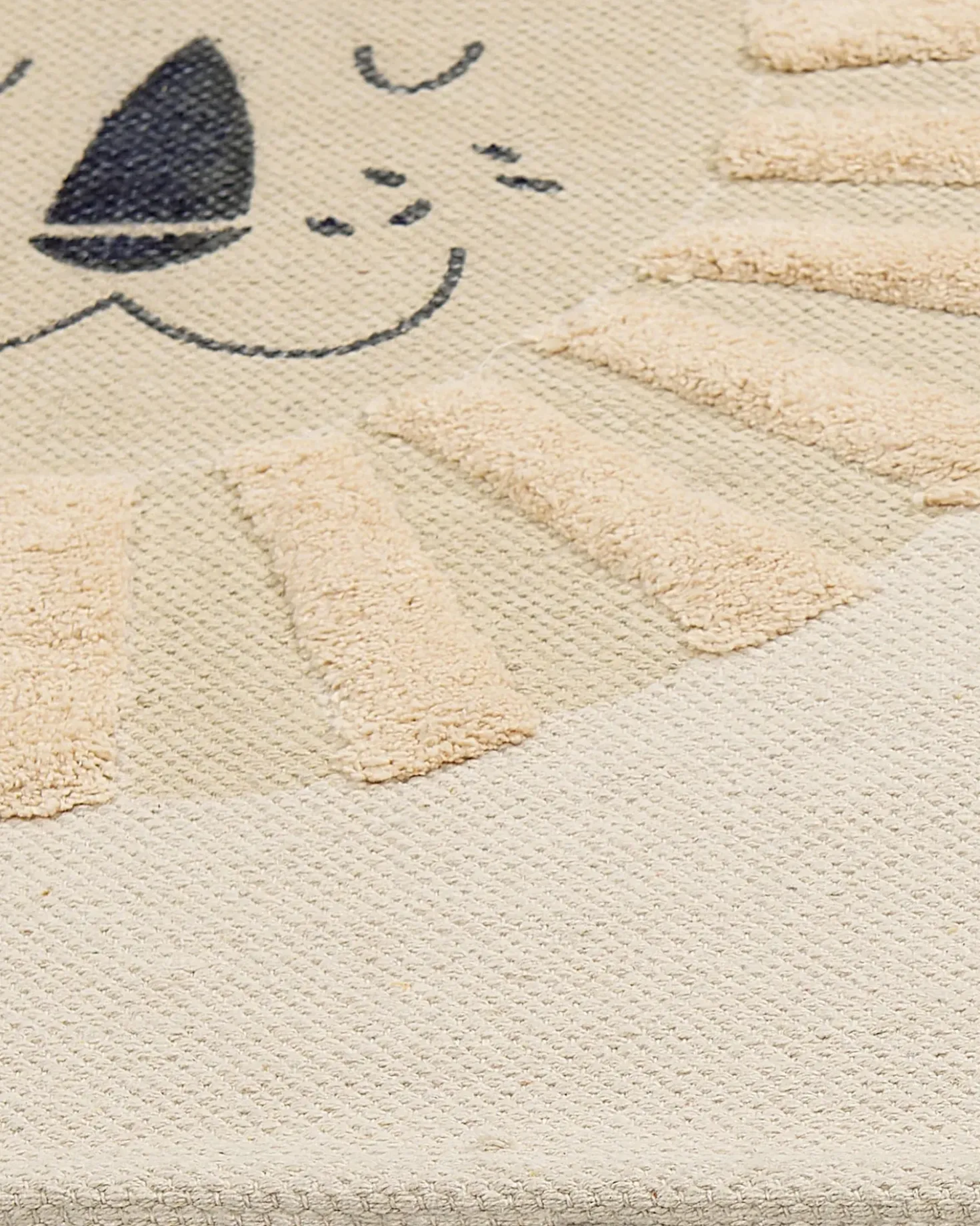 Tappeto per bambini BALARI Beige 80 x 150 cm Cotone