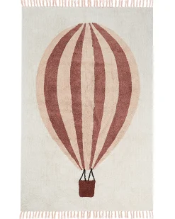Tappeto per bambini BAZALETI Beige chiaro 140 x 200 cm Cotone