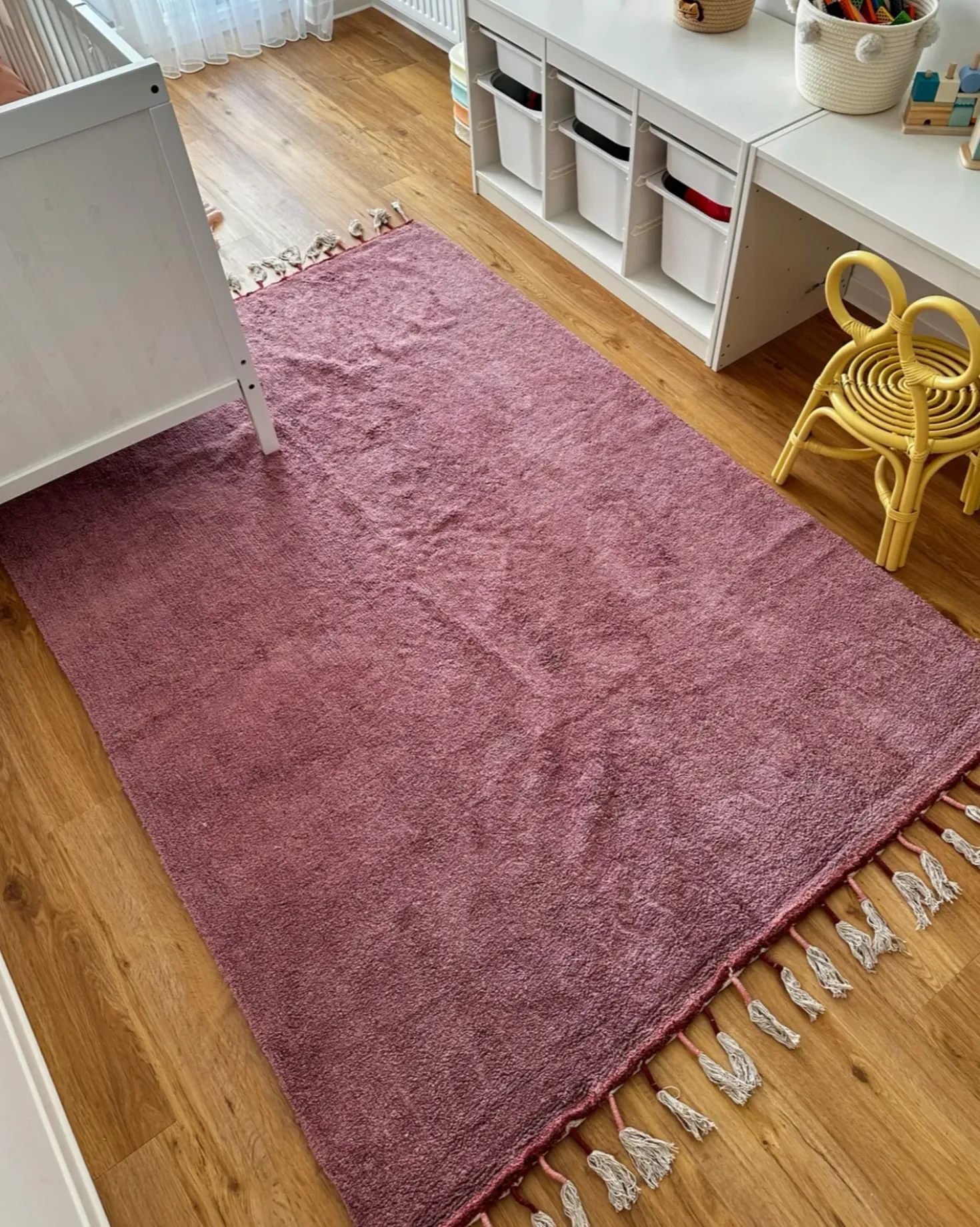 Tappeto per bambini CAPARLI Rosa 140 x 200 cm Cotone