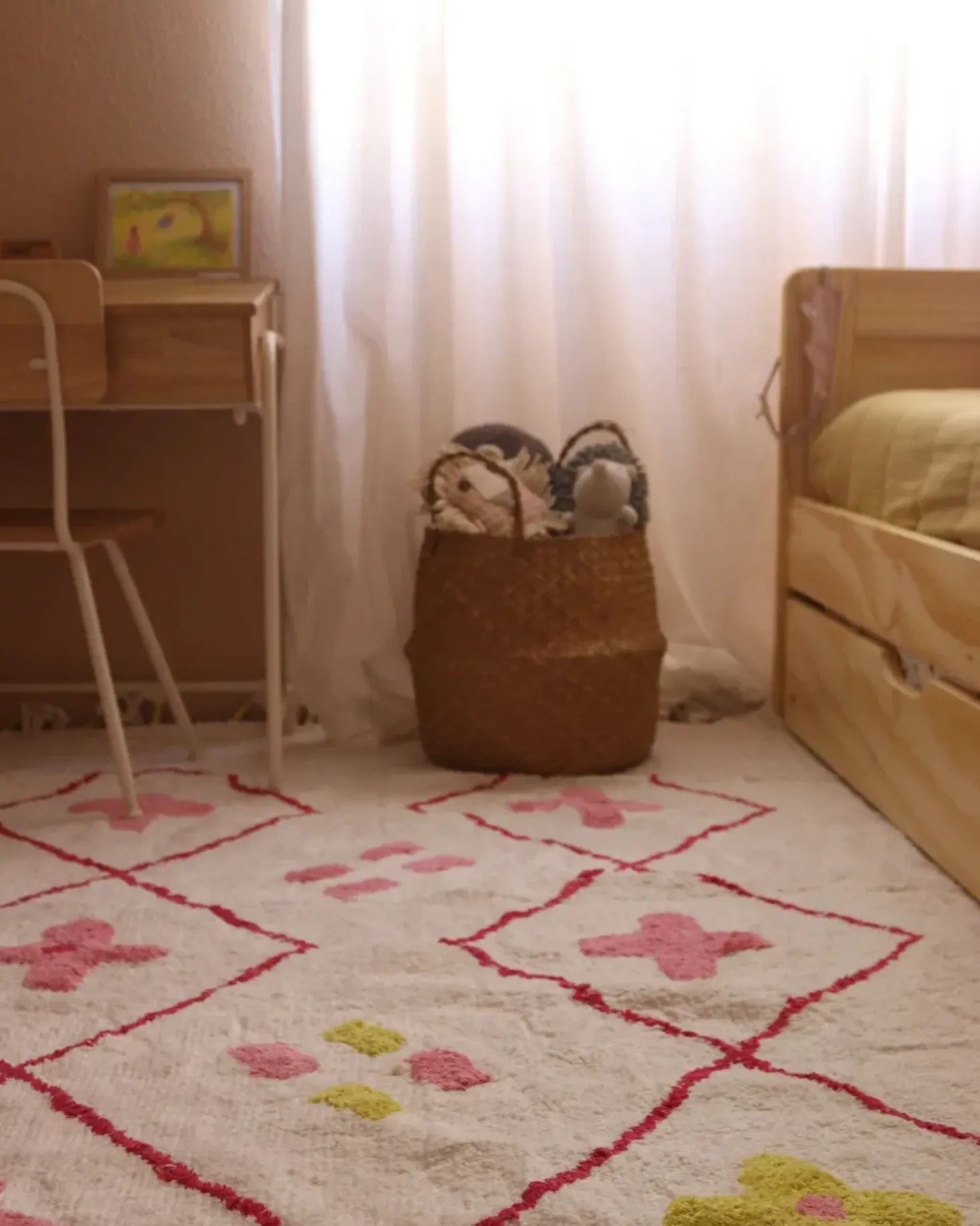 Tappeto per bambini CAVUS Bianco 160 x 230 cm Cotone