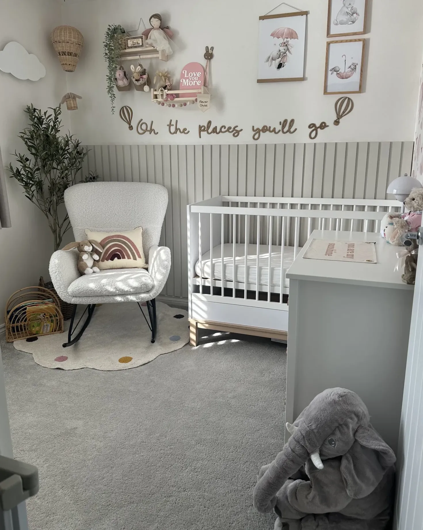 Tappeto per bambini DUREVI Beige chiaro ø 120 cm Cotone