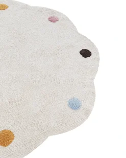 Tappeto per bambini DUREVI Beige chiaro ø 120 cm Cotone