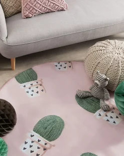 Tappeto per bambini ELDIVAN Rosa ø 120 cm