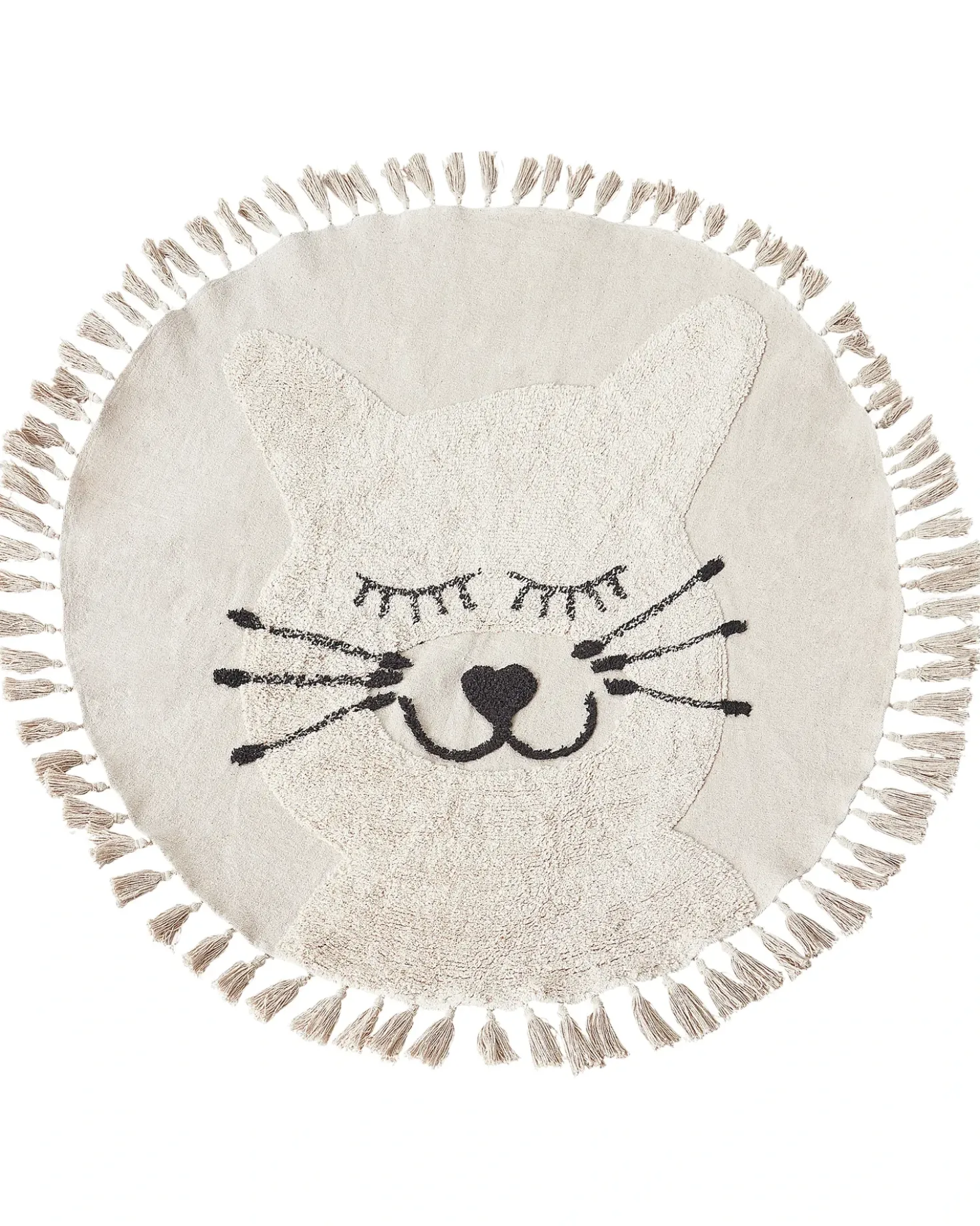 Tappeto per bambini ETSERI Beige ø 120 cm Cotone
