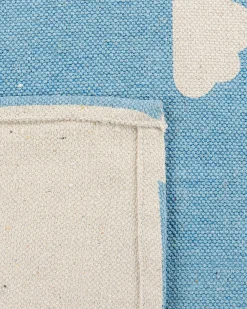 Tappeto per bambini GWALIJAR Blu 60 x 90 cm Cotone