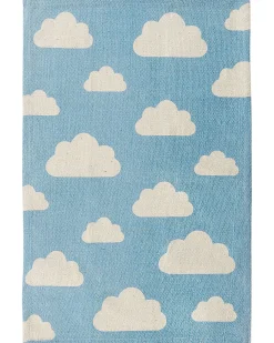 Tappeto per bambini GWALIJAR Blu 60 x 90 cm Cotone