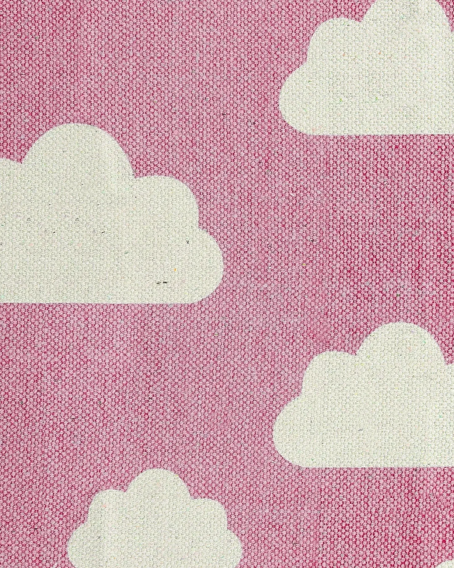 Tappeto per bambini GWALIJAR Rosa 60 x 90 cm Cotone