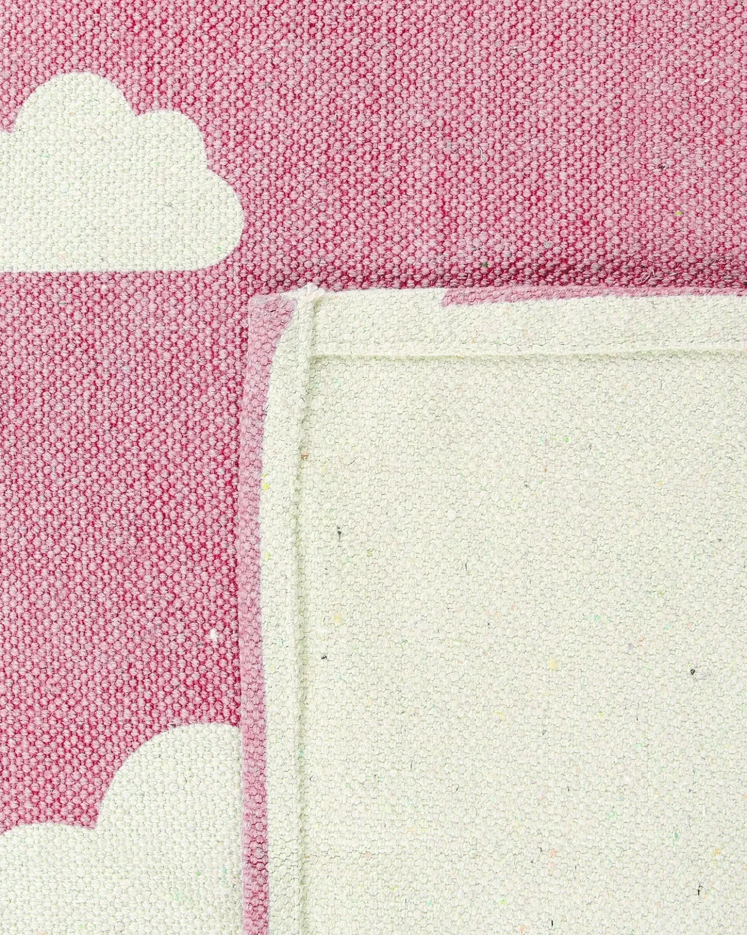 Tappeto per bambini GWALIJAR Rosa 60 x 90 cm Cotone