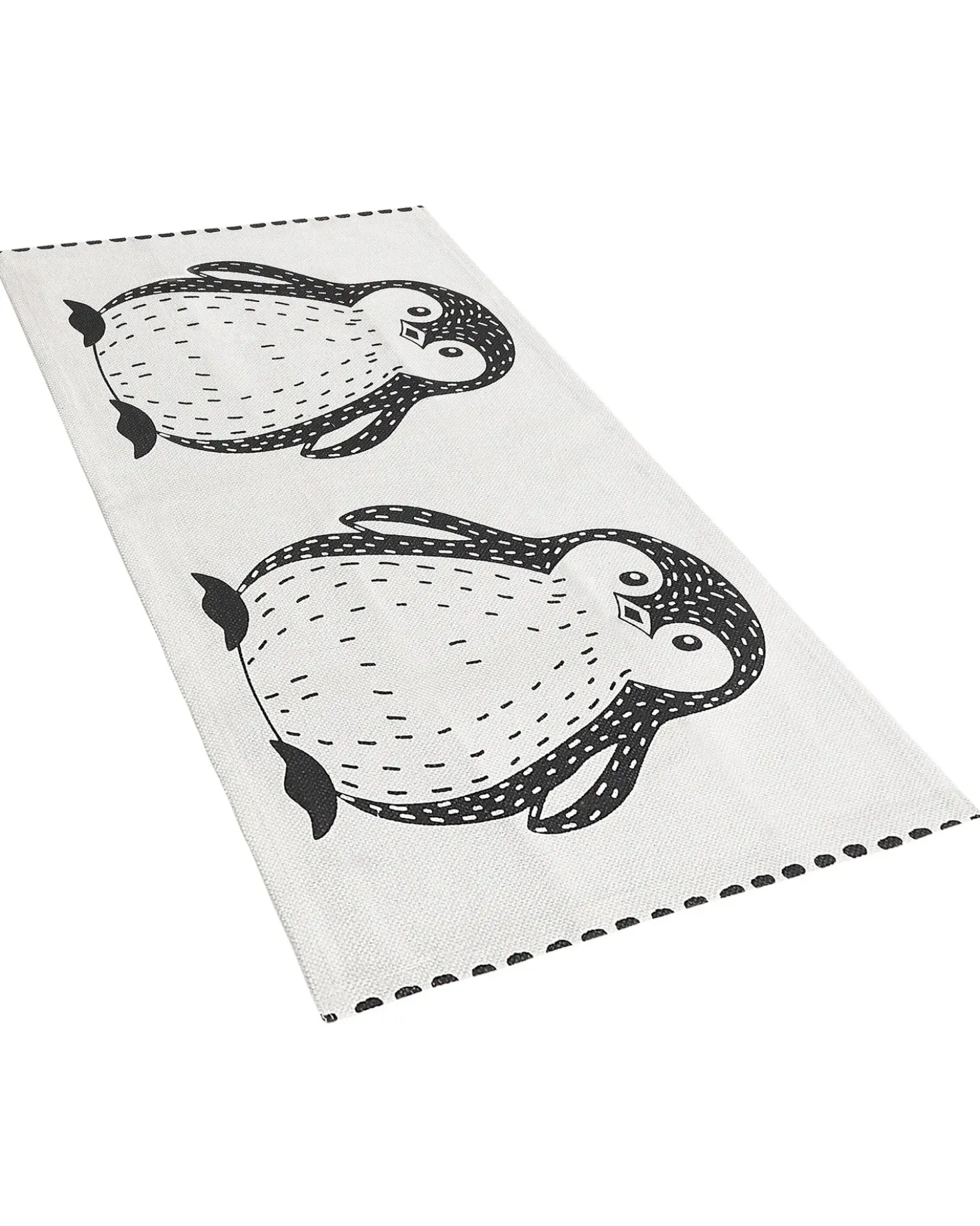Tappeto per bambini HAJDARABAD Bianco 60 x 90 cm Cotone