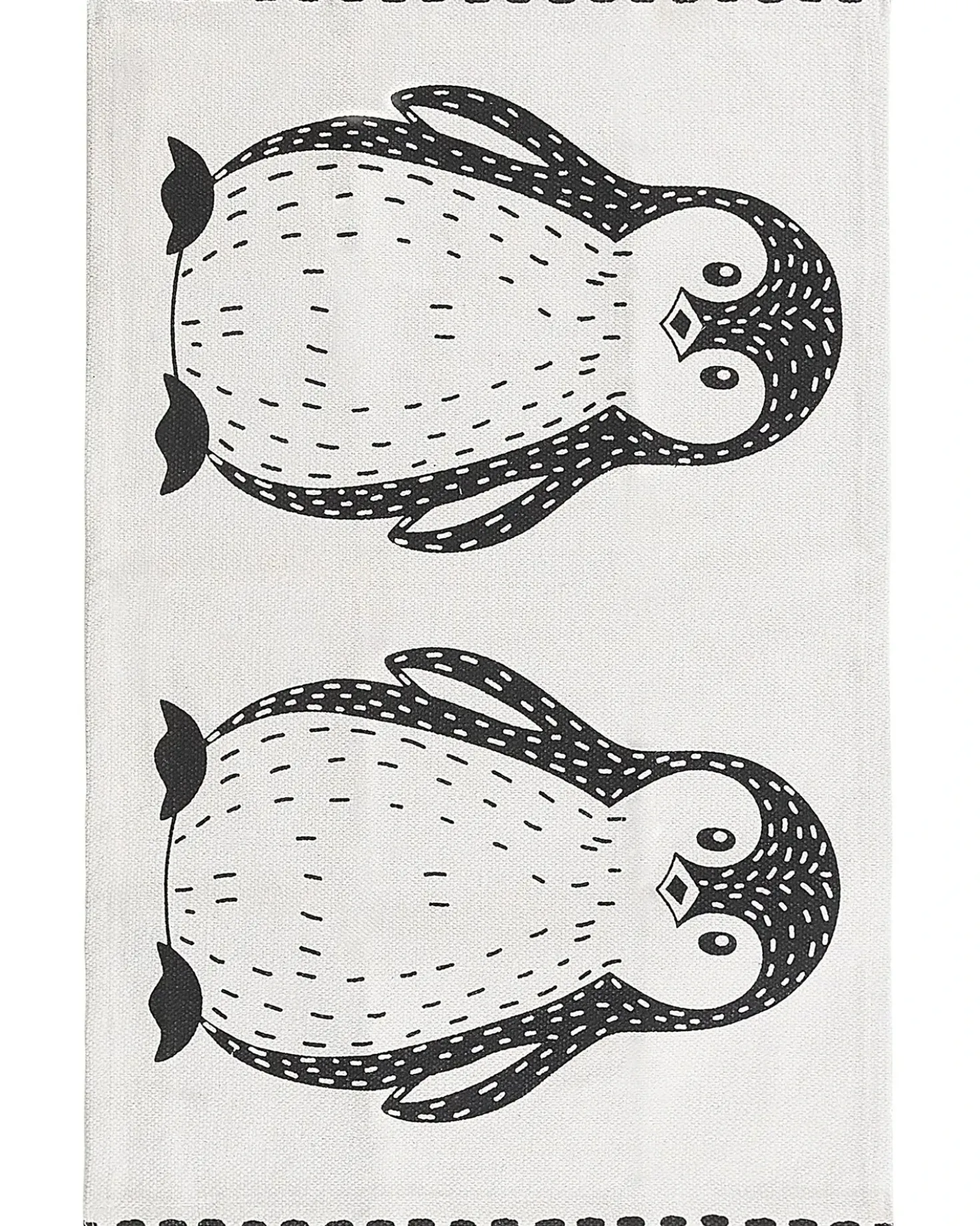 Tappeto per bambini HAJDARABAD Bianco 60 x 90 cm Cotone
