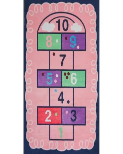 Tappeto per bambini HONAZ Rosa 80 x 150 cm
