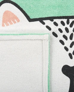 Tappeto per bambini HOWRAH Verde chiaro 60 x 90 cm Cotone