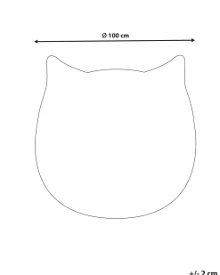 Tappeto per bambini KITTY Bianco ø 100 cm