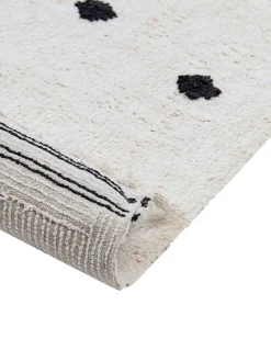 Tappeto per bambini LAZA Bianco sporco 140 x 200 cm Cotone