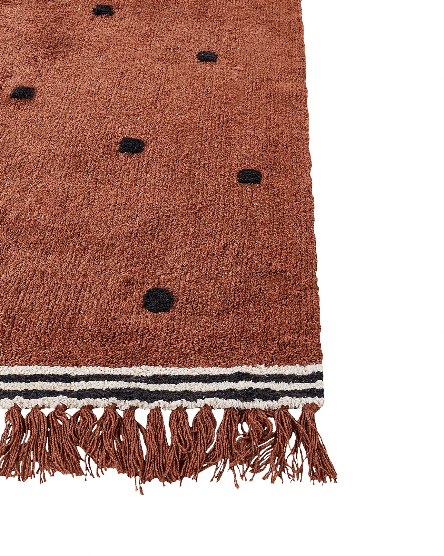 Tappeto per bambini LAZA Marrone 140 x 200 cm Cotone