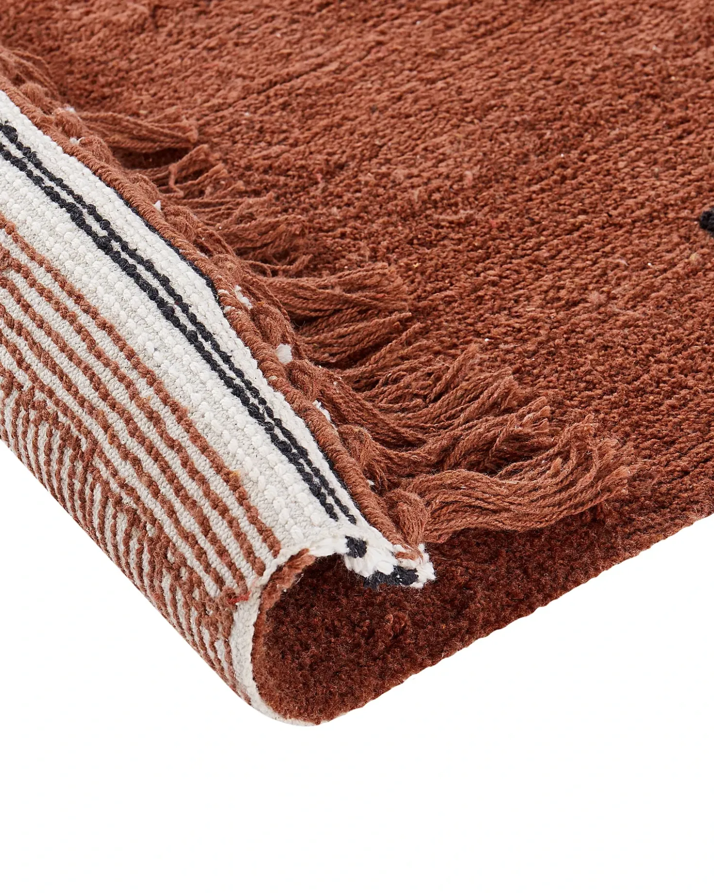 Tappeto per bambini LAZA Marrone 140 x 200 cm Cotone