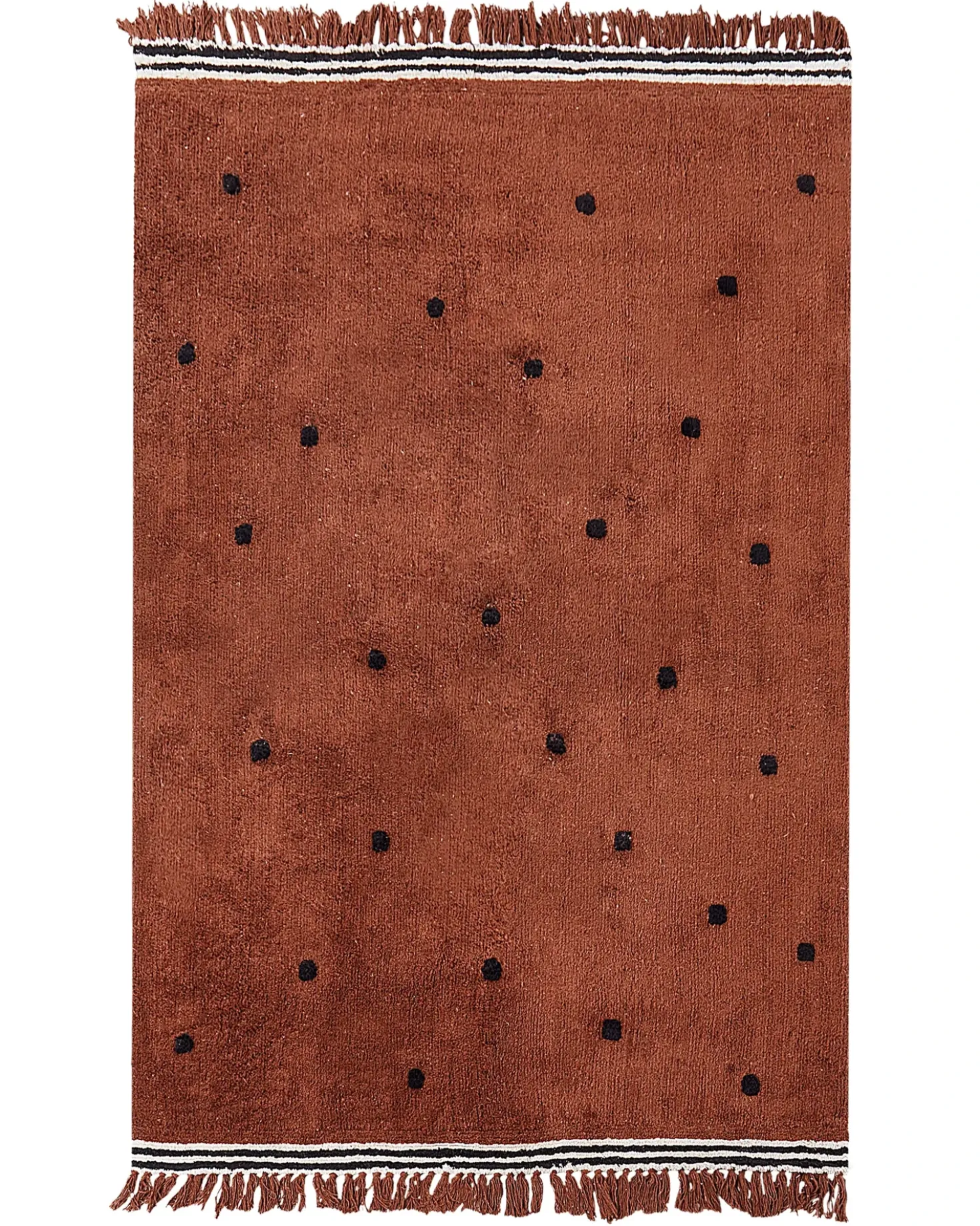 Tappeto per bambini LAZA Marrone 140 x 200 cm Cotone