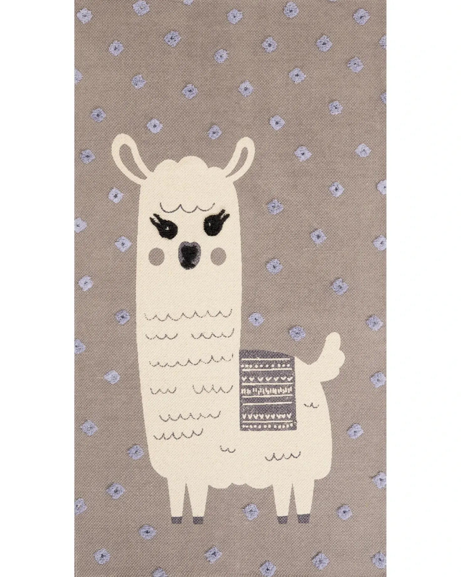 Tappeto per bambini LUBUK Marrone 80 x 150 cm Cotone