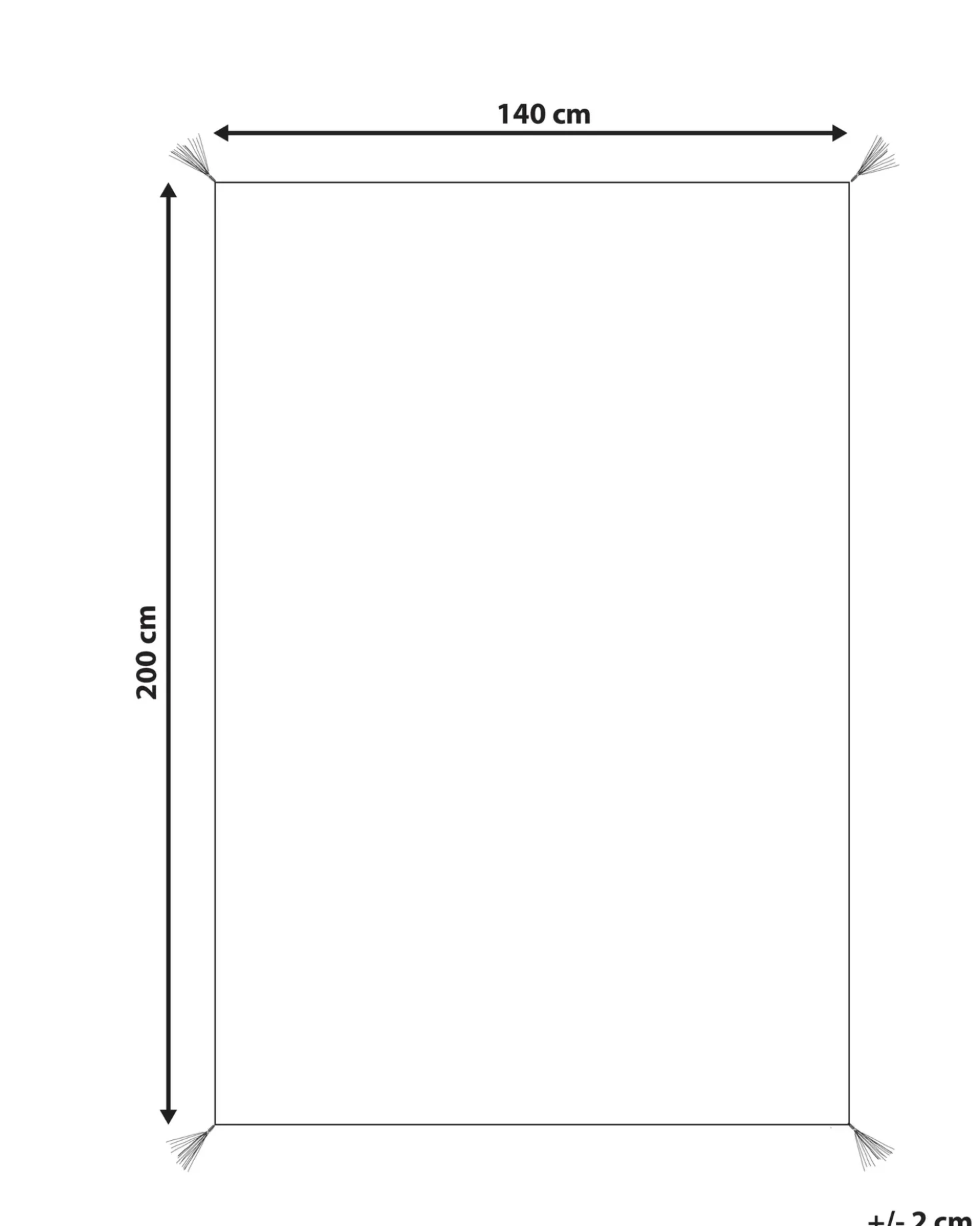 Tappeto per bambini MEREVI Multicolore 140 x 200 cm Cotone