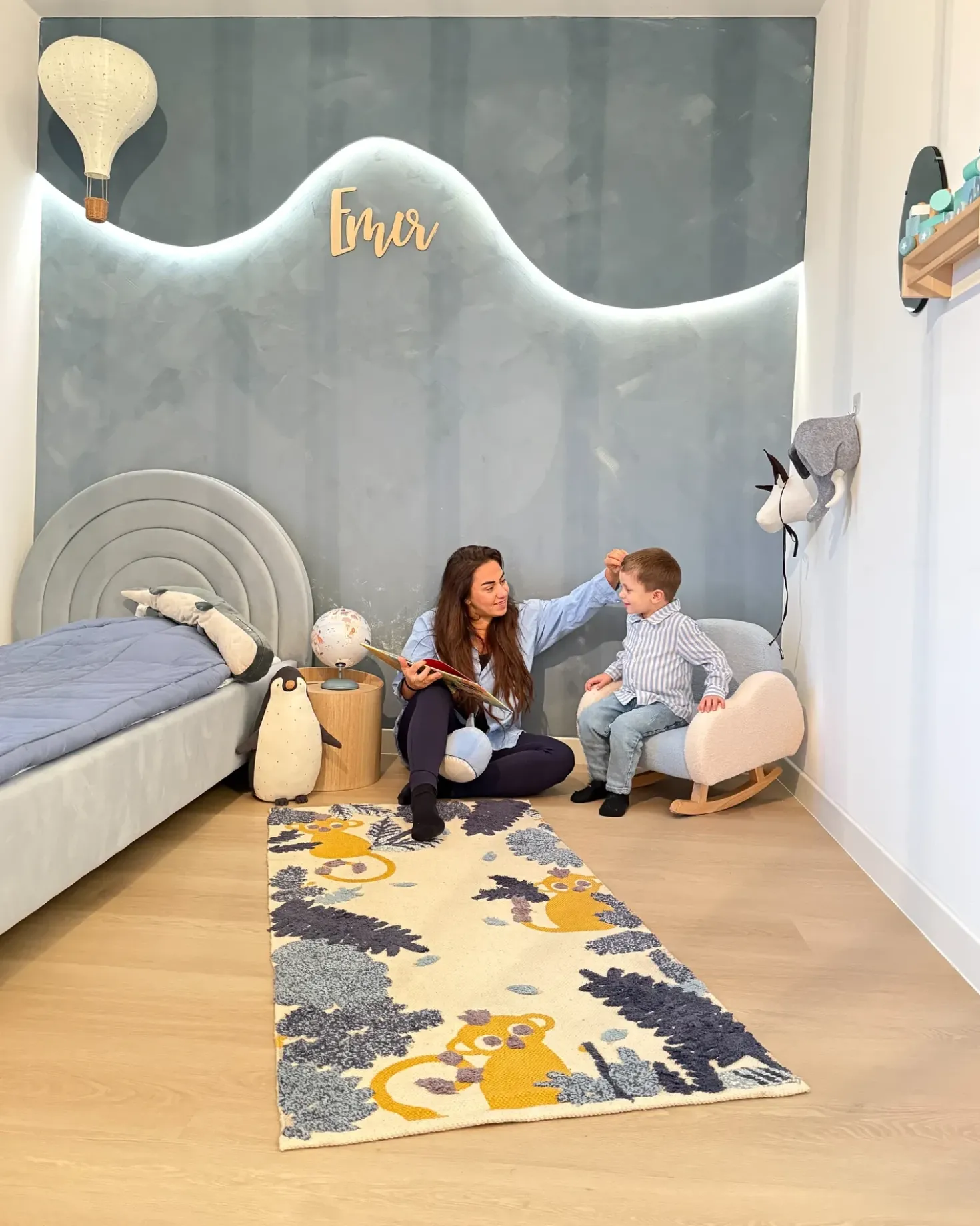 Tappeto per bambini NAIBOS Multicolore 80 x 150 cm Cotone