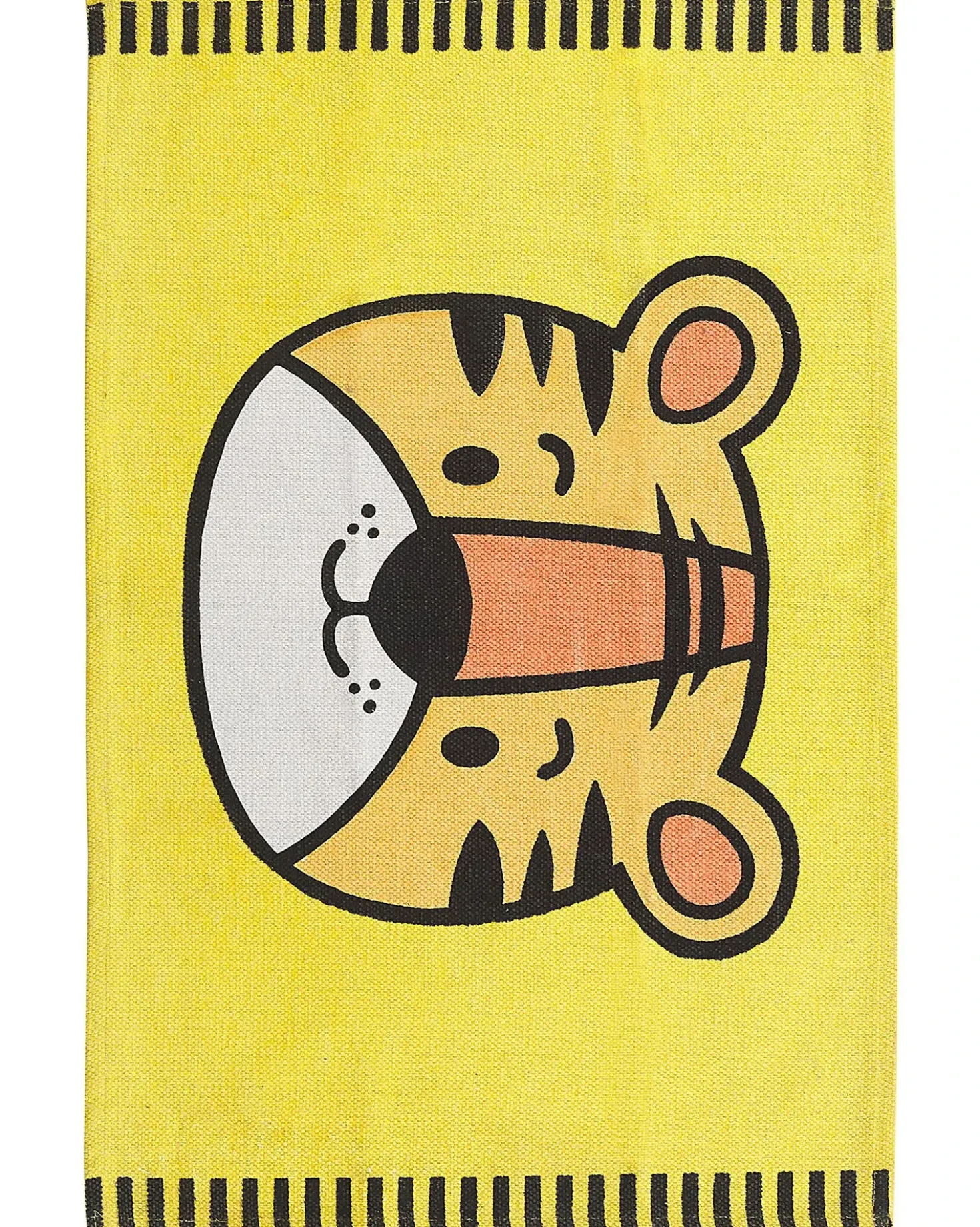 Tappeto per bambini RANCHI Giallo 60 x 90 cm Cotone